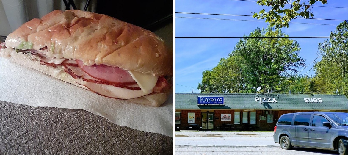 Karen's Holiday Pizza, Ice Cream, Subs & More Menu
